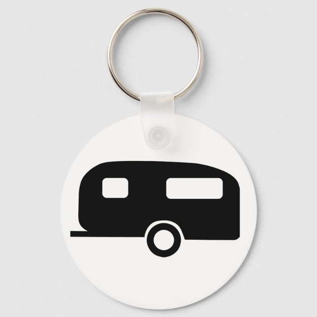 Retro Caravan Keychain (Front)