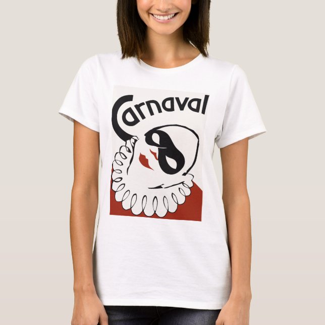 Retro Carnaval carnival clown T-Shirt (Front)