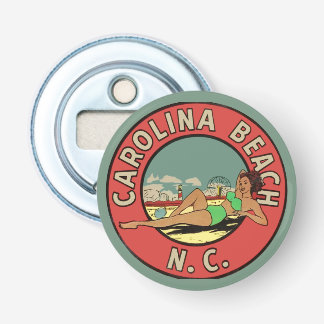 Retro Carolina Beach Roundel Bottle Opener