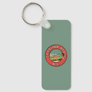 Retro Carolina Beach Roundel Keychain