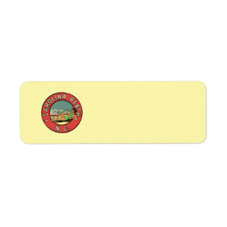 Retro Carolina Beach Roundel Label