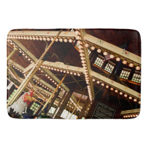 Retro Carousel  Bath Mat