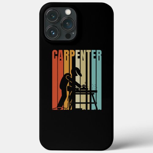 Retro Carpenter Woodworker  iPhone 13 Pro Max Case