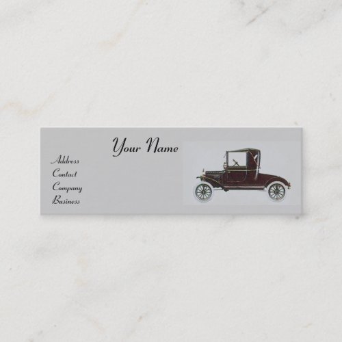 RETRO CARS 2_ Auto repairs automotive Mini Business Card