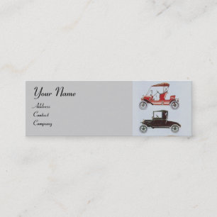 RETRO CARS 2- Auto repairs, automotive Mini Business Card