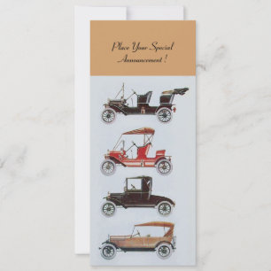 RETRO CARS 2 , AUTO RESTORATION ,brown white Announcement