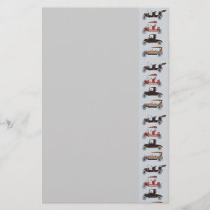 RETRO CARS 2 AUTO RESTORATION grey red black Stationery