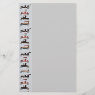 RETRO CARS 2 AUTO RESTORATION grey red black Stationery