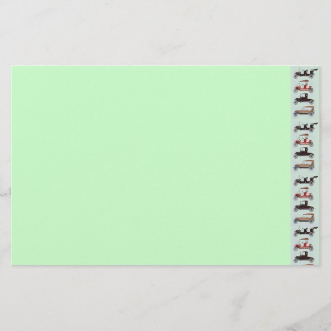 RETRO CARS 2 ,AUTO RESTORATION grey red grey green Stationery (Front)