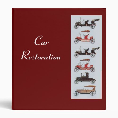 RETRO CARS 2  RESTORATION BINDER