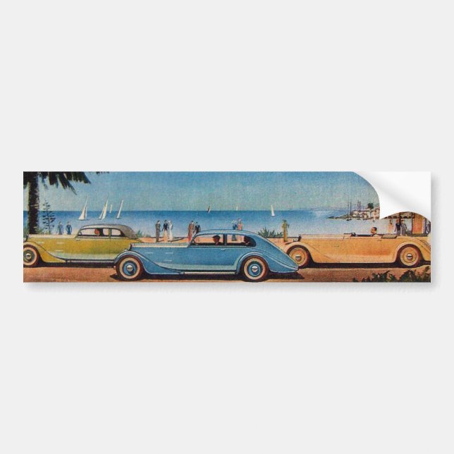 RETRO CARS - Auto repair automotive Bumper Sticker (Front)