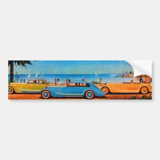 RETRO CARS - Auto repair automotive Bumper Sticker (Front)