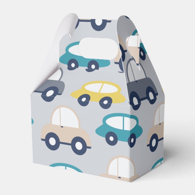 Retro Cars Favor Boxes (Front Side)