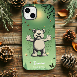 Retro Cartoon Bear Character Case-Mate iPhone 14 Pro Case