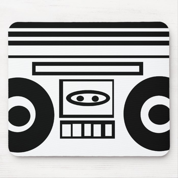 Retro Cartoon BoomBox Mousepad