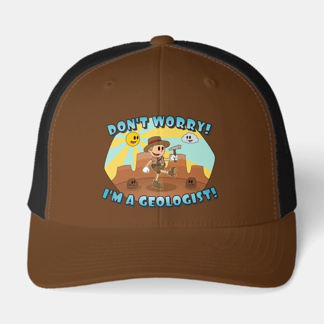 Retro Cartoon- Don't Worry! I'm a Geologist! (Front)