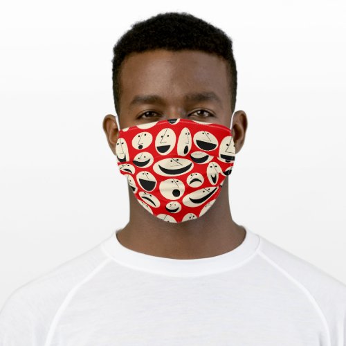 Retro Cartoon Faces  Adult Cloth Face Mask