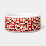 Retro Cartoon Faces Pattern Ceramic Pet Bowl<br><div class="desc">Face the facts. This Retro Cartoon Faces Pattern Ceramic Pet Bowl is cute—not to mention happy, sad, shocked, and surprised! Do you remember loving the minimalist cartoons of the 1950? Yeah, well, we weren’t around then, either. But this pattern is still all kinds of kitschy! The dramatic mouths, pointed noses,...</div>