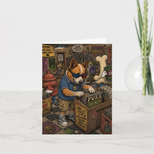  Retro Cartoon Greeting Card