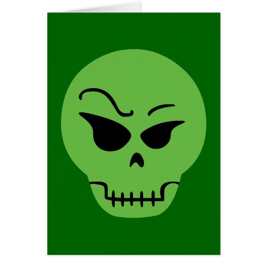 Retro Cartoon Skull Cards (Front)
