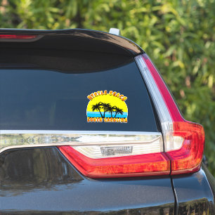 Retro Cartoon Style MYRTLE BEACH SOUTH CAROLINA Sticker