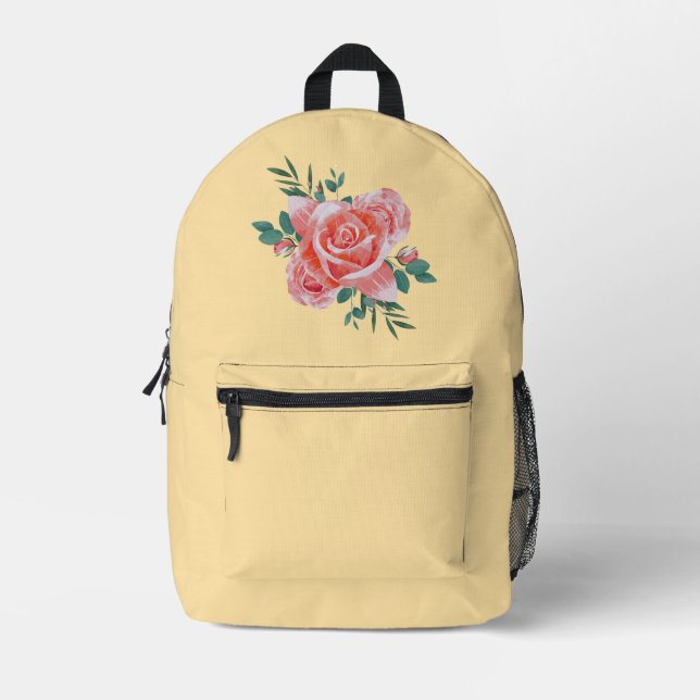 Retro Cartoon Winking Heart Steal My Heart Backpac Printed Backpack (Front)