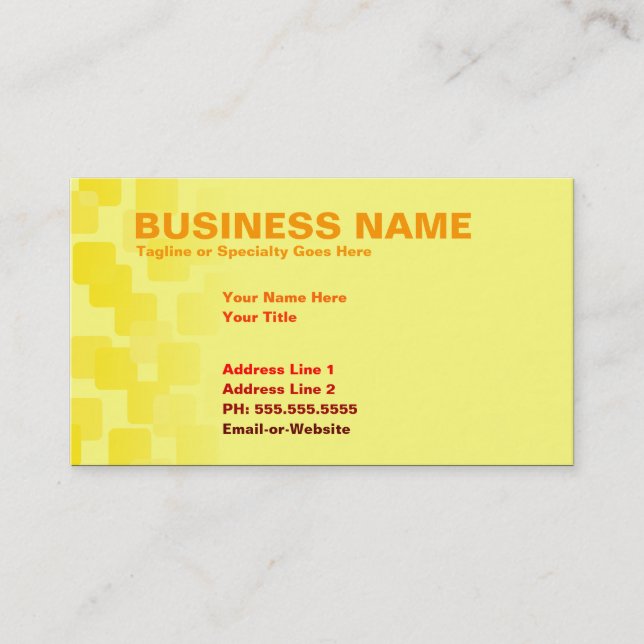 retro cascades business card (Front)