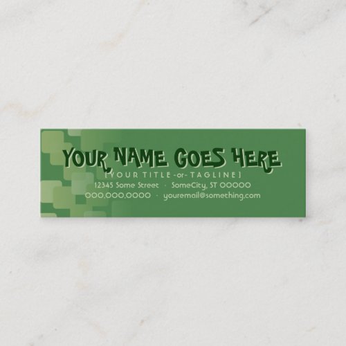retro cascades business card