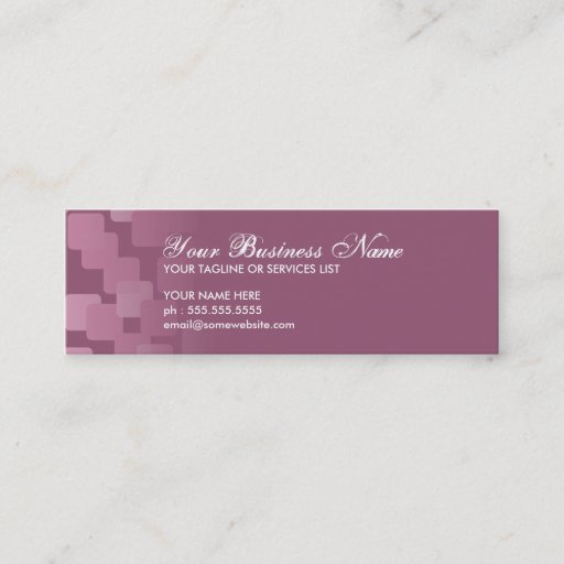 Customizable retro cascades business card templates