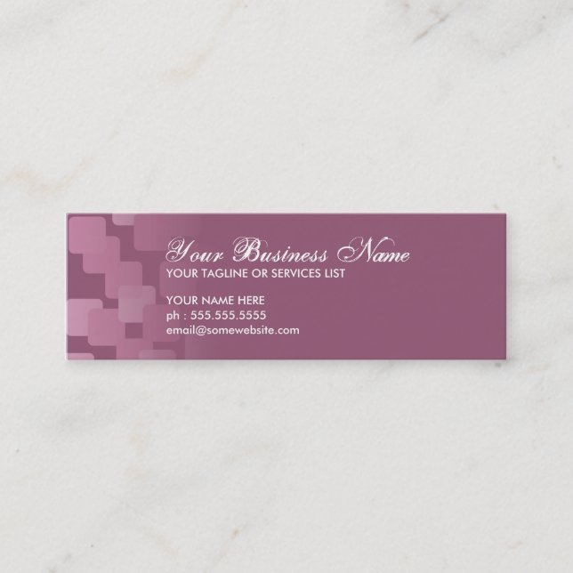 retro cascades mini business card (Front)