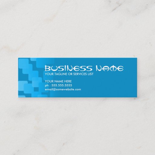 Customizable retro cascades business card template