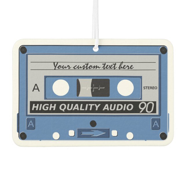 Retro Casette Tape custom air freshner Air Freshener (Front)