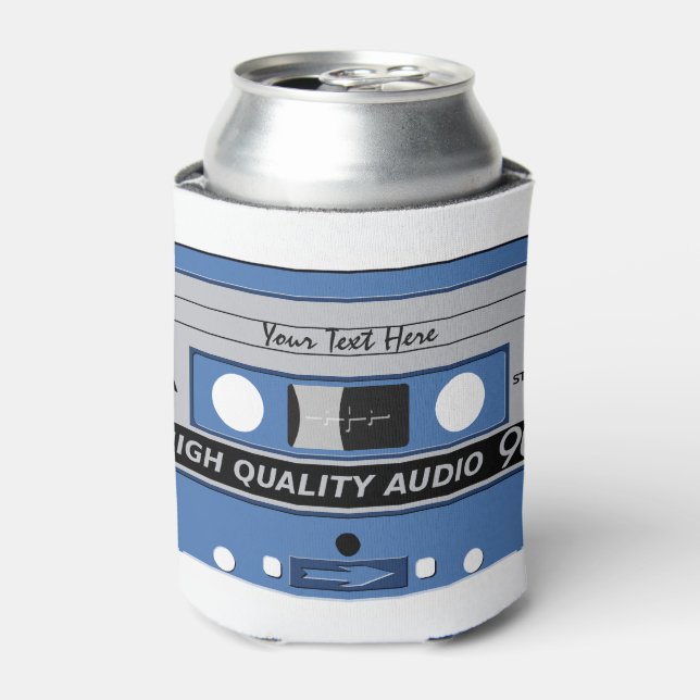 Retro Casette Tape custom can cooler (Can Front)