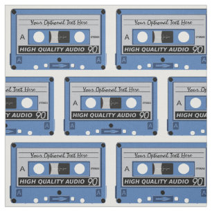Retro Casette Tape custom fabric