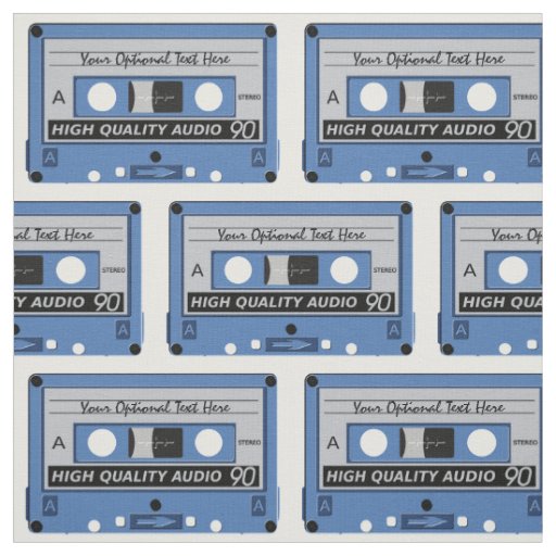 Retro Casette Tape custom fabric