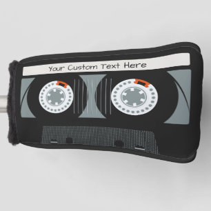 Retro Casette Tape custom text Golf Head Cover