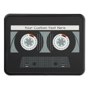 Retro Casette Tape custom text Hitch Cover
