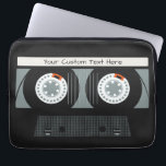 Retro Casette Tape custom text Laptop Sleeve<br><div class="desc">See my store for more music items.</div>