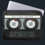 Retro Casette Tape custom text Laptop Sleeve<br><div class="desc">See my store for more music items.</div>