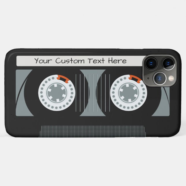 Retro Casette Tape custom text phone cases (Back (Horizontal))