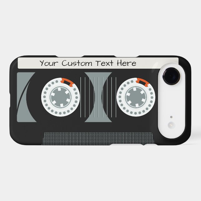 Retro Casette Tape custom text phone cases (Back (Horizontal))