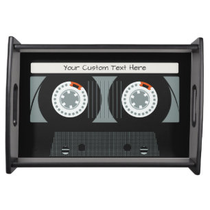 Retro Casette Tape custom text trays