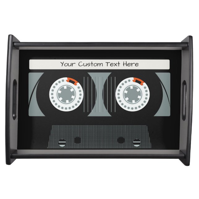 Retro Casette Tape custom text trays (Front)