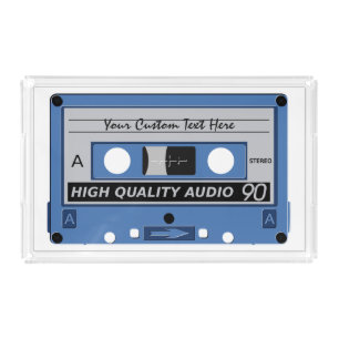 Retro Casette Tape custom trays