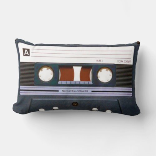 Retro Cassette Lumbar Pillow