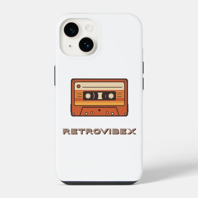Retro Cassette Phone Case – Vintage Style (Back)
