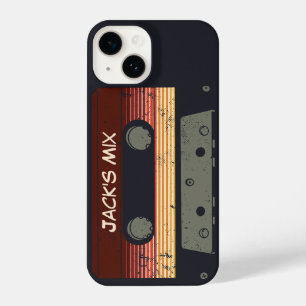 Retro Cassette Tape -80s Vintage Personalised Name iPhone 14 Case