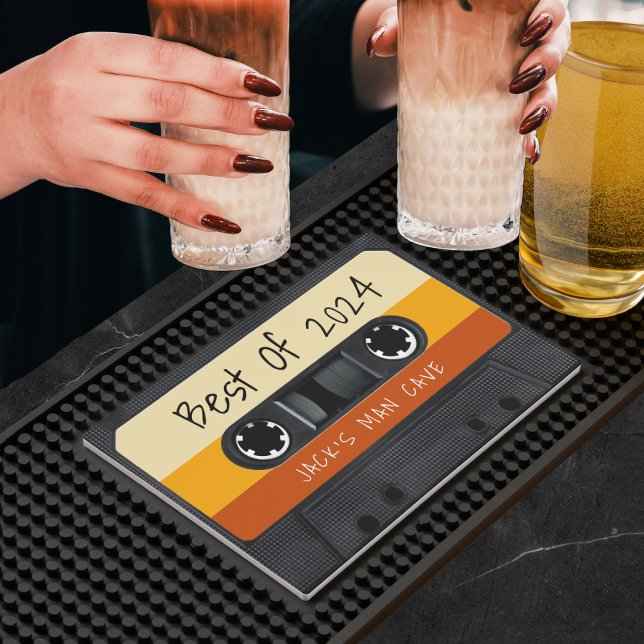 Retro Cassette Tape Best of Bar Mat (Creator Uploaded)