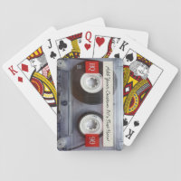 Retro Cassette Tape Custom Playing Card Deck