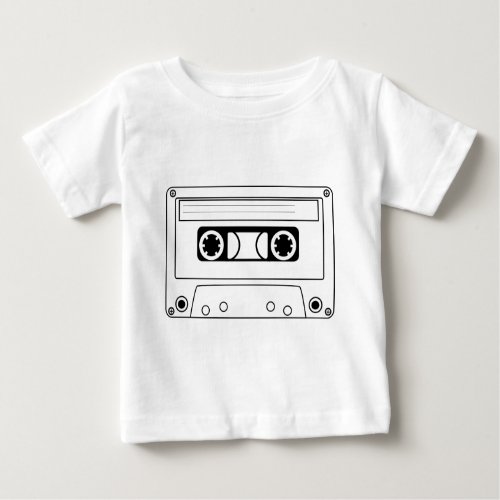 Retro cassette tape grunge music baby T_Shirt